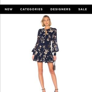 Bardot navy floral dress. Size 6/8
